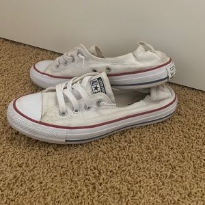 White slip on Converse